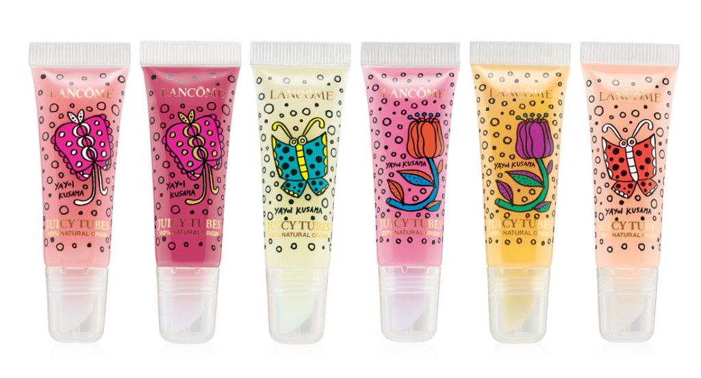 Yayoi Kusama thiết kế bao bì cho son bóng Juicy Tubes của Lancôme (2011) 20140307_pop-art-yayoi-kusama-lancome