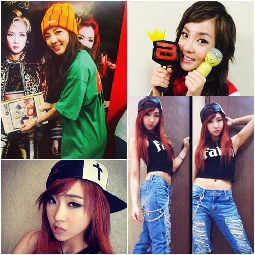 Dara (2 ảnh trên) và Minzy (2 ảnh dưới)