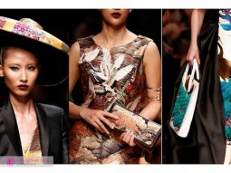 Phụ kiện dân gian đương đại trong show Harper’s Bazaar by Cory Couture