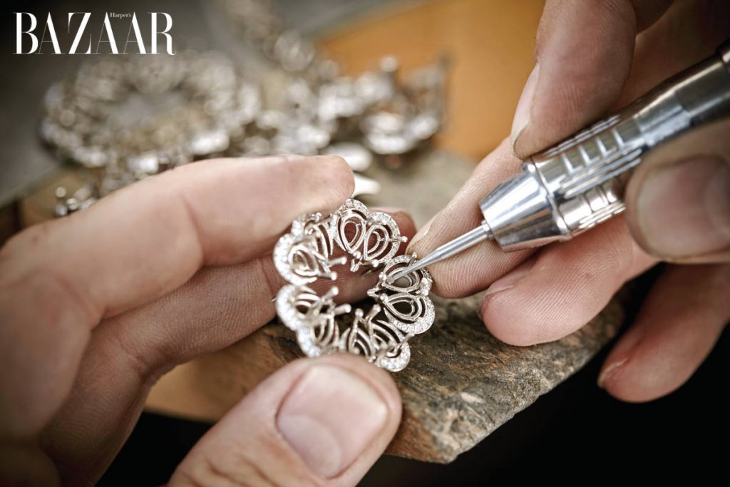 Chopard, Queen of Kalhahari, Collection exceptionnelle de diamants, Travail à l'atelier de haute joaillerie