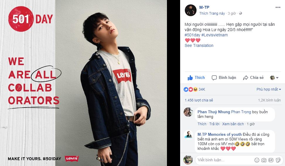 20180519 son tung mtp levi's 501 day