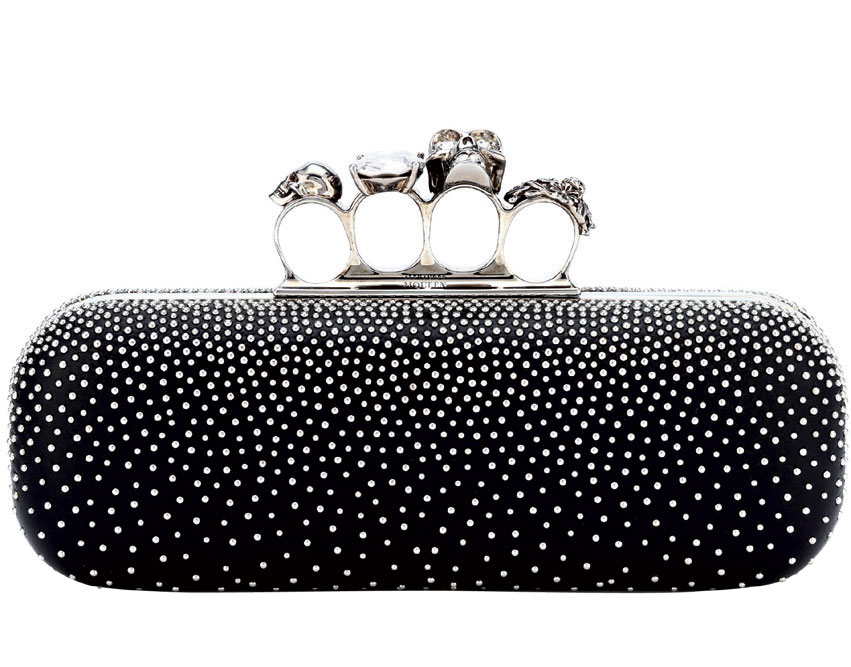 phụ kiện thời trang đính đinh-clutch-alexander-mcqueen