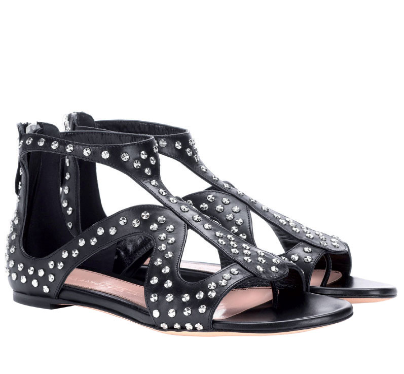 phụ kiện thời trang đính đinh-sandal-alexander-mcqueen