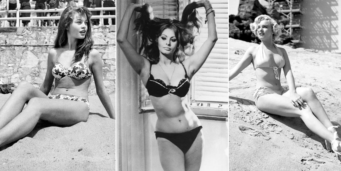 Lịch sử bikini: Brigitte Bardot, Sophia Loren, Marilyn Monroe