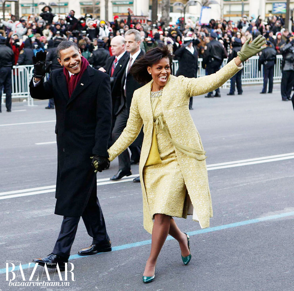 Vợ chồng cựu tổng thống Obama lúc nhậm chức năm 2009
