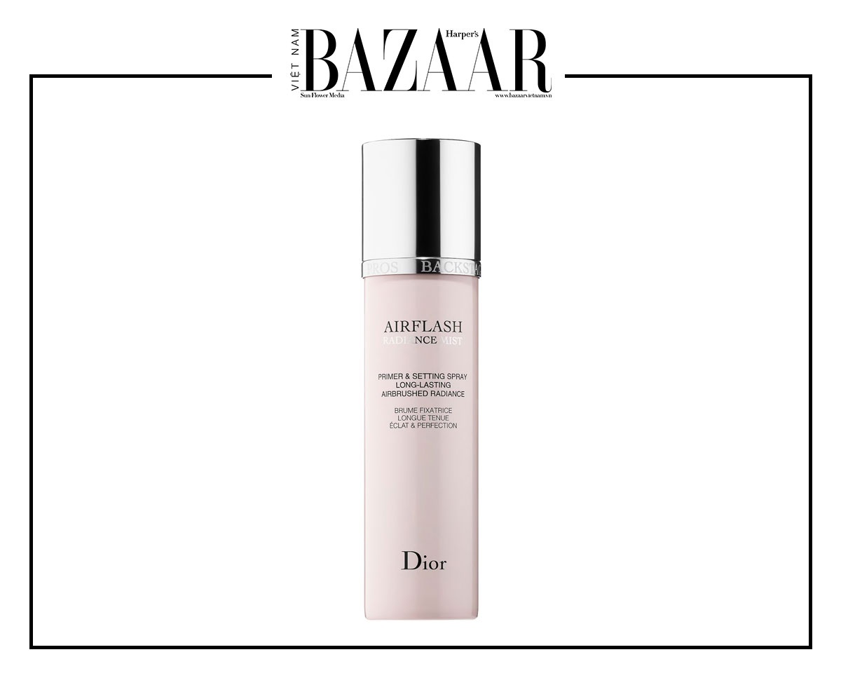 Xịt khoáng DIOR Airflash Radiance Mist Primer Setting Spray có tác dụng chống trôi mỹ phẩm makeup