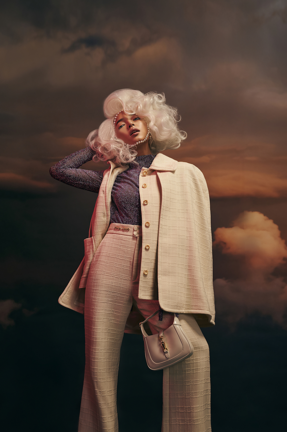 Châu Bùi biến hoá với trang phục Gucci Pre-Fall 2020 và mẫu túi Gucci Jackie 1961 mini xinh xắn