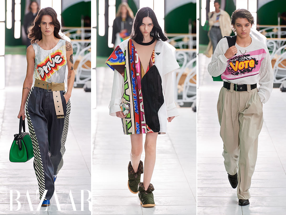 Louis Vuitton Xuân Hè 2021: Những khẩu hiệu Pop Art