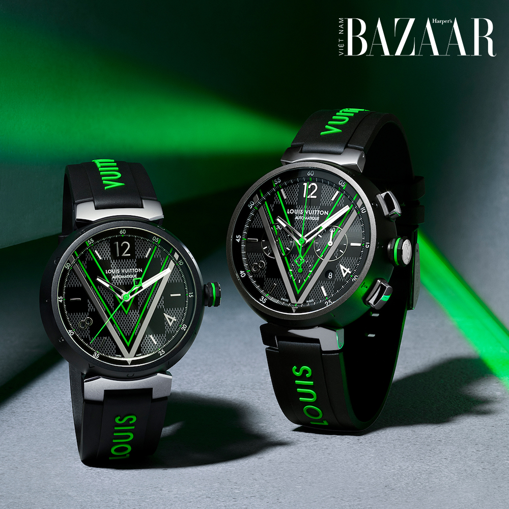 Tambour Damier Graphite Race Louis Vuitton giới thiệu đồng hồ Tambour Damier Graphite Race