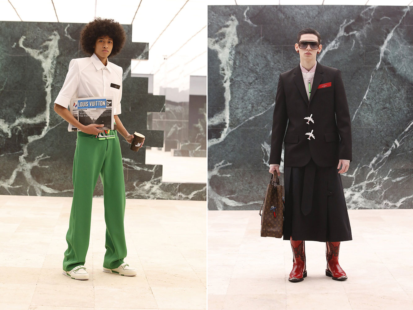 Louis Vuitton Men Thu Đông 2021: Bộ sưu tập "Peculiar Contrast, Perfect Light"