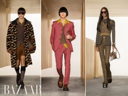 Versace Thu Đông 2021: Donatella Versace debut họa tiết monogram mới