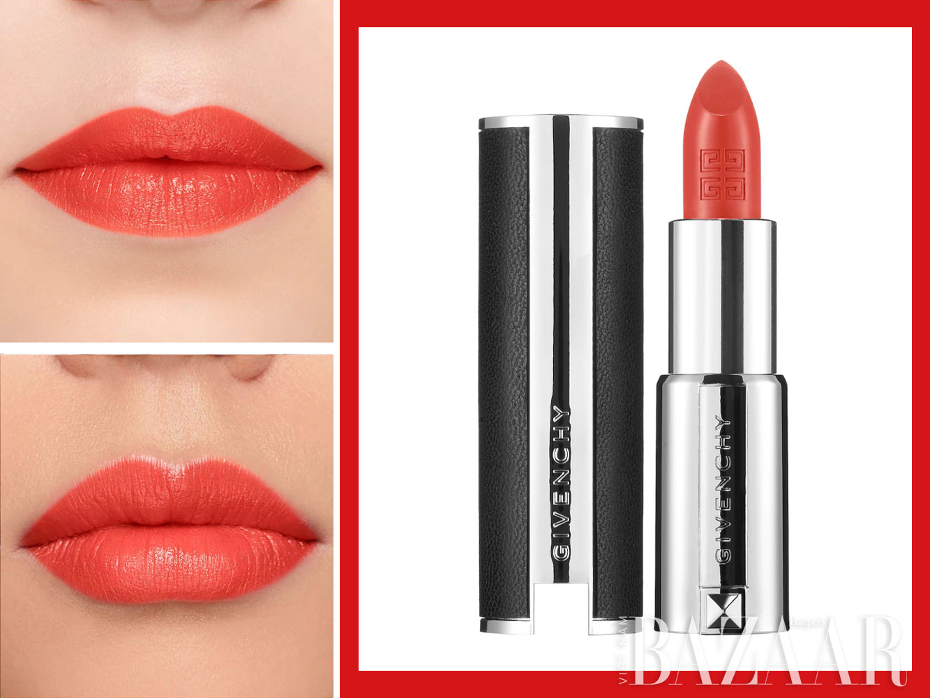Son môi màu đỏ san hô cao cấp: Givenchy