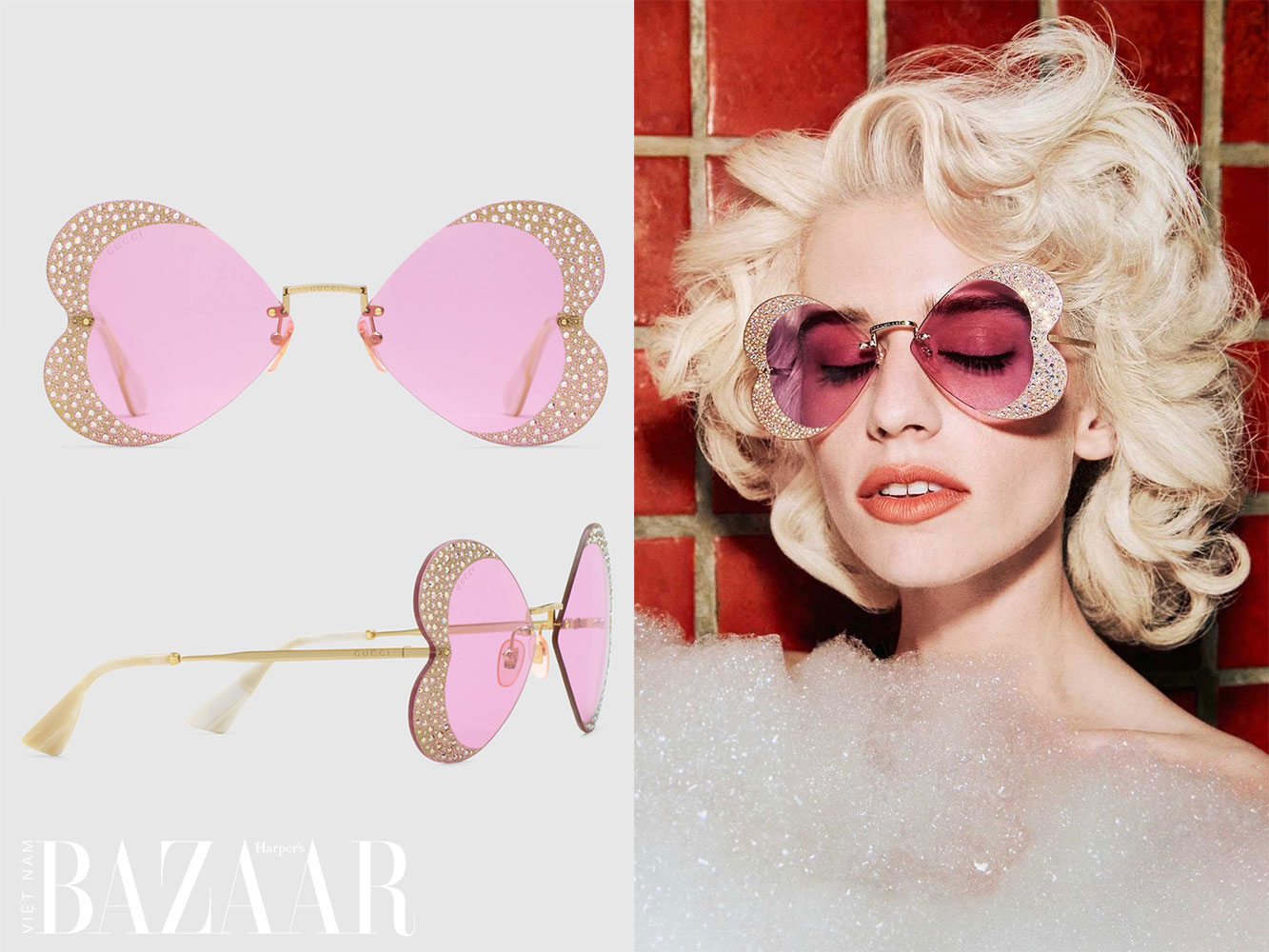 Gucci Hollywood Forever 2021: BST kính mát mang vẻ retro lộng lẫy