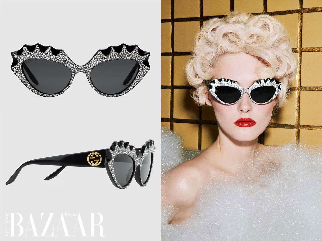 Gucci Hollywood Forever 2021: BST kính mát mang vẻ retro lộng lẫy
