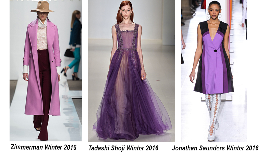 Các mẫu thiết kế của Zimmerman, Tadashi Shoji và Jonathan Saunders vào năm 2016