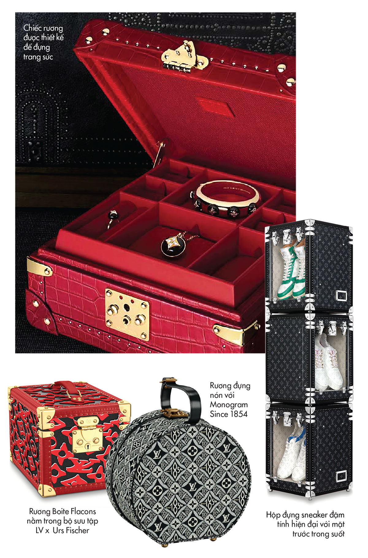 Những biến thể của rương trong phong cách Louis Vuitton hiện đại