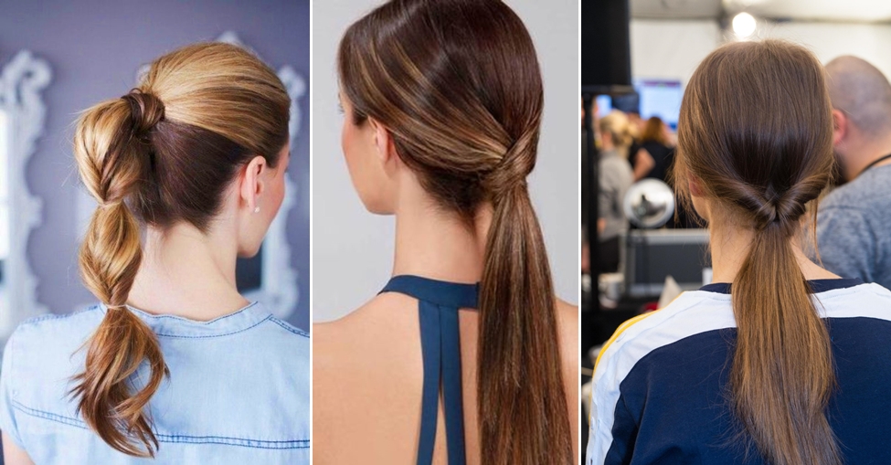 người gầy nên để tóc gì? tóc đuôi ngựa dạng xoắn (twisted ponytail)