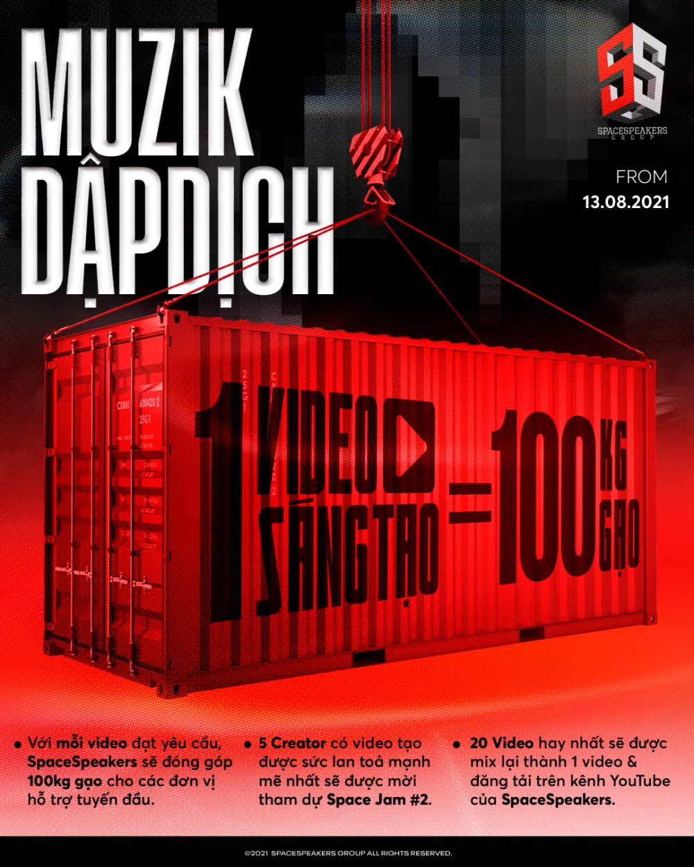 Poster chiến dịch Muzik Dập Dịch.