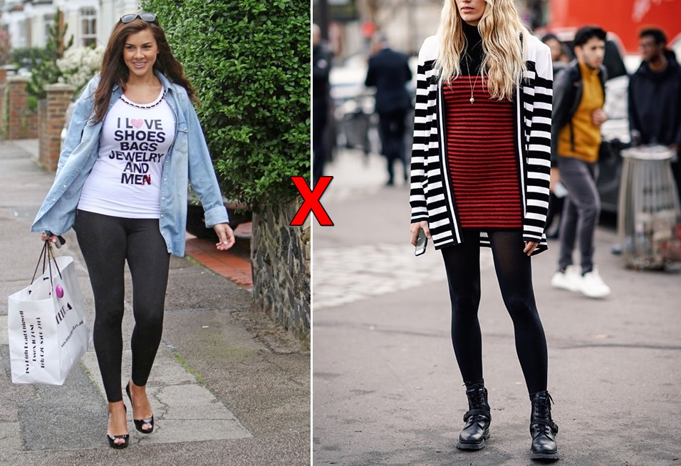 cách phối đồ với quần legging đen