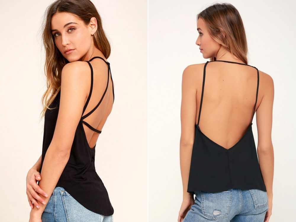 Áo khoét nách lưng trần - Backless Tank Top