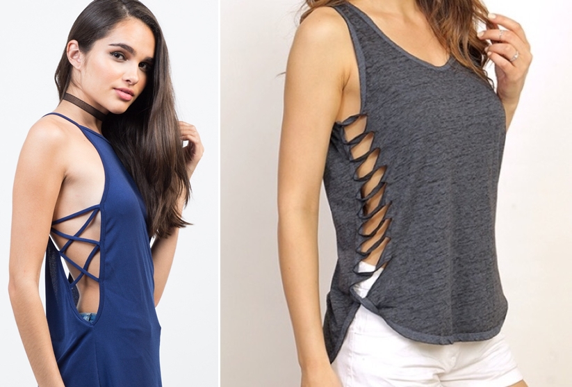Cut-out tank top