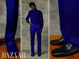 Salvatore Ferragamo Pre-Fall 2022 bắt trend với tông xanh tím
