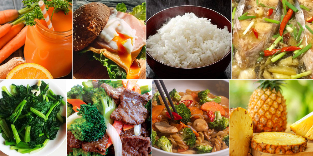 Thực đơn ăn uống trị mụn ngày 3