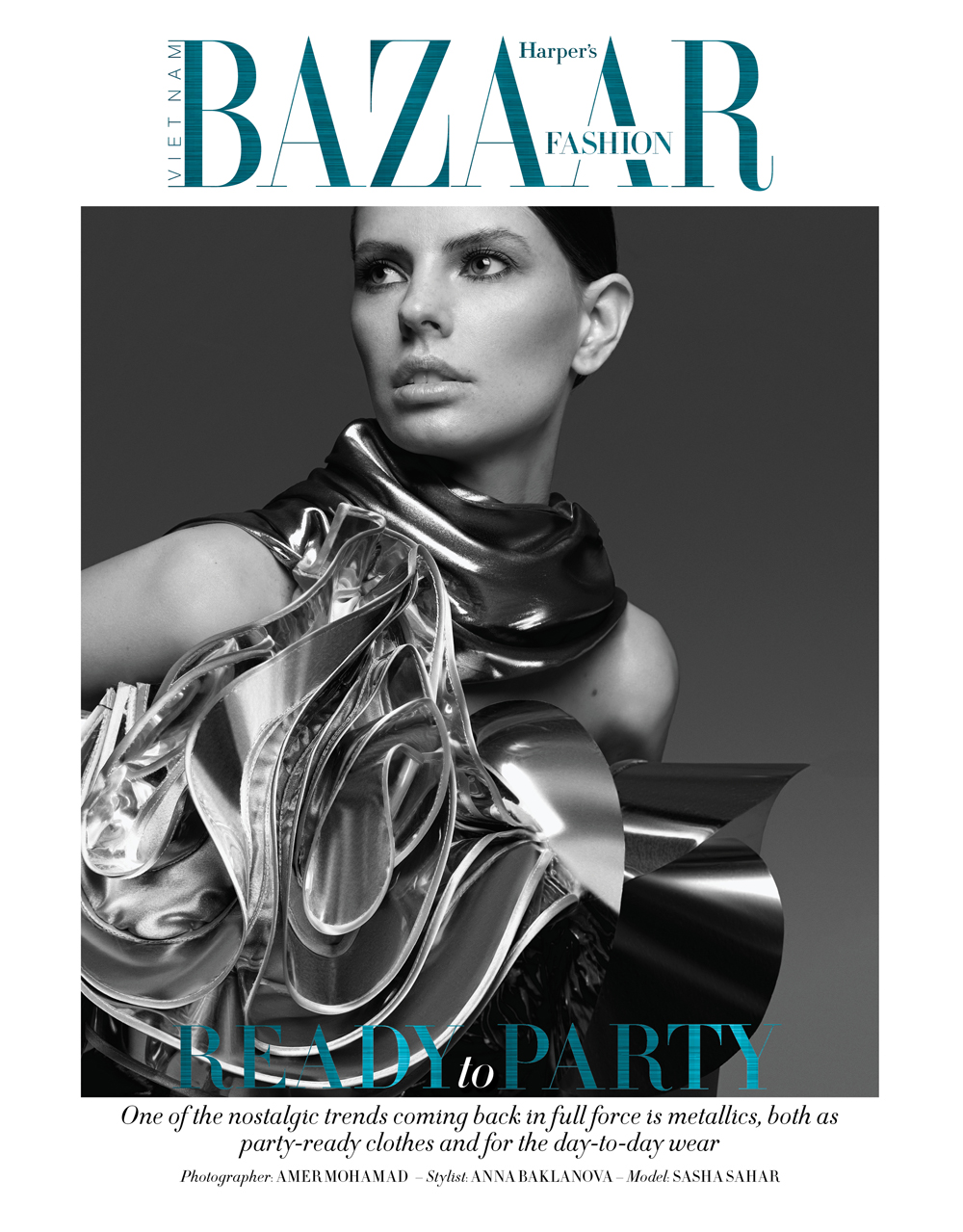 Harper's Bazaả Việt Nam – Xu hướng ánh kim trở lại Phong cách 1