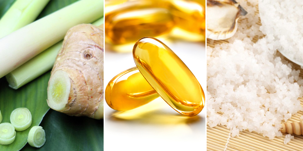 Xông mặt bằng sả và vitamin E