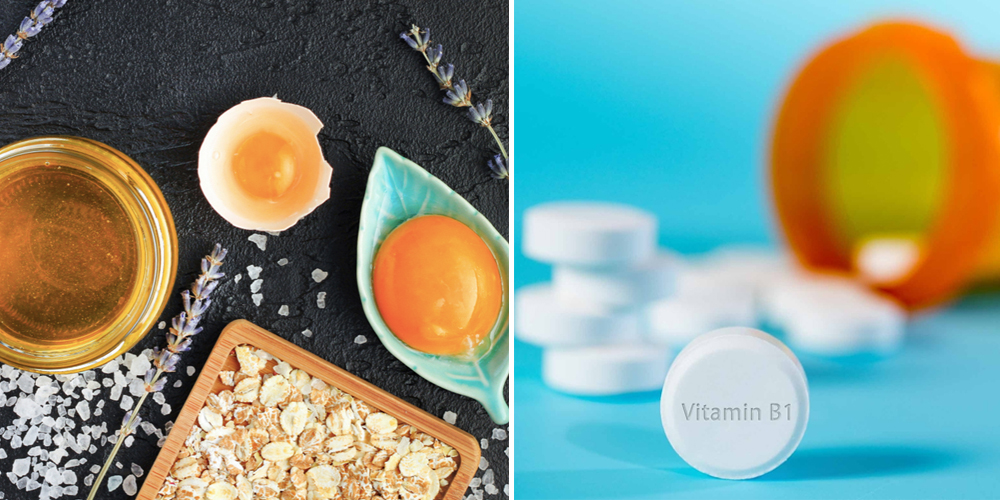 Mặt nạ vitamin B1 và trứng gà