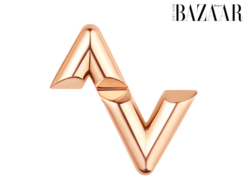 BZ-trang-suc-LV-Volt-5 Hoa tai LV Volt Upside Down kiểu đinh tán, chế tác từ vàng hồng