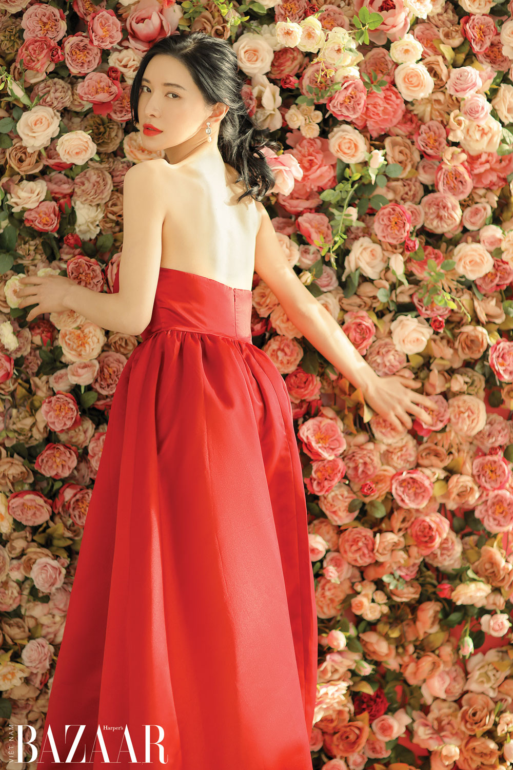 Sayo on the cover of Harper's Bazaar