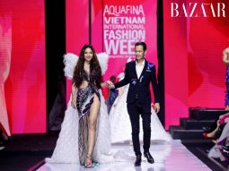 Diễn show Hoàng Hải Xuân Hè 2022, hoa hậu Thùy Tiên lần đầu làm vedette
