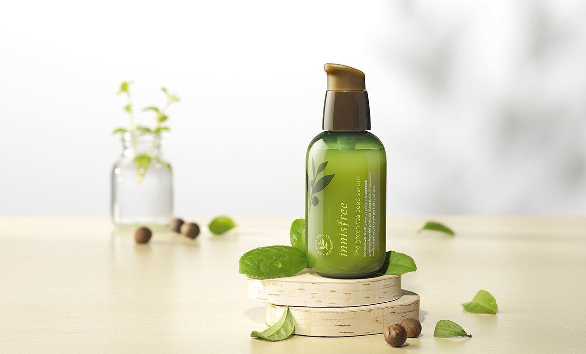Serum dưỡng ẩm phục hồi da mụn trà xanh Innisfree Green Tea Seed Serum