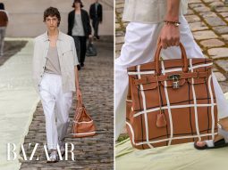 Hermès Menswear Xuân Hè 2023 làm mới chiếc túi tiền thân của Kelly