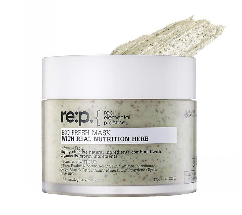 Mặt nạ đất sét trị mụn RE:P Bio Fresh Mask With Real Nutrition Herbs.