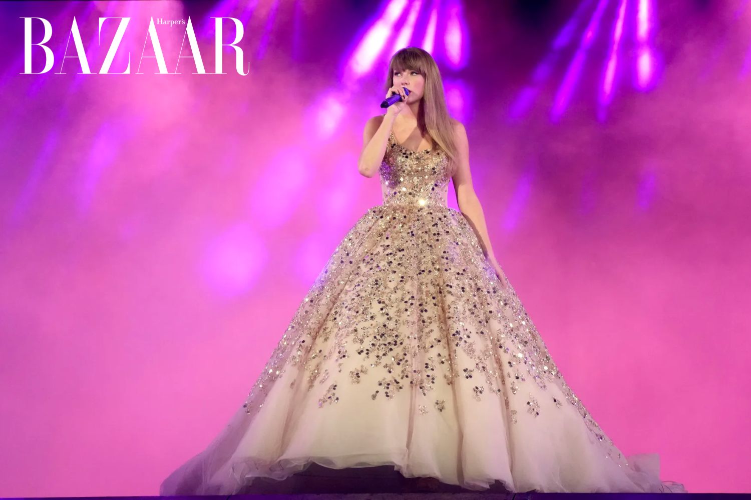Váy dạ hội màu vàng của Nicole + Felicia Couture
