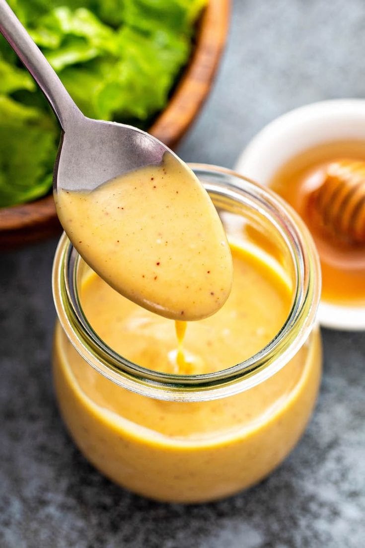 Cách làm sốt salad ăn kiêng với mù tạt và mật ong