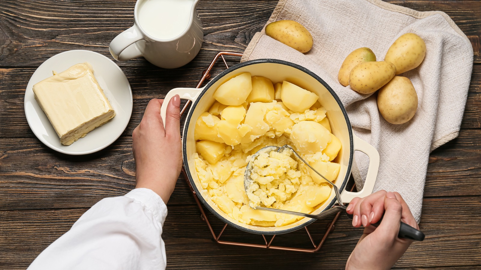 tác hại của mặt nạ khoai tây sữa tươi.