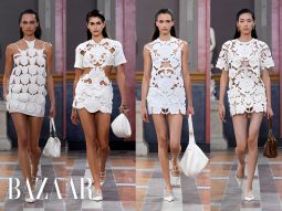 Valentino Xuân Hè 2024 kết hợp fashitecture với vẻ đẹp hình thể
