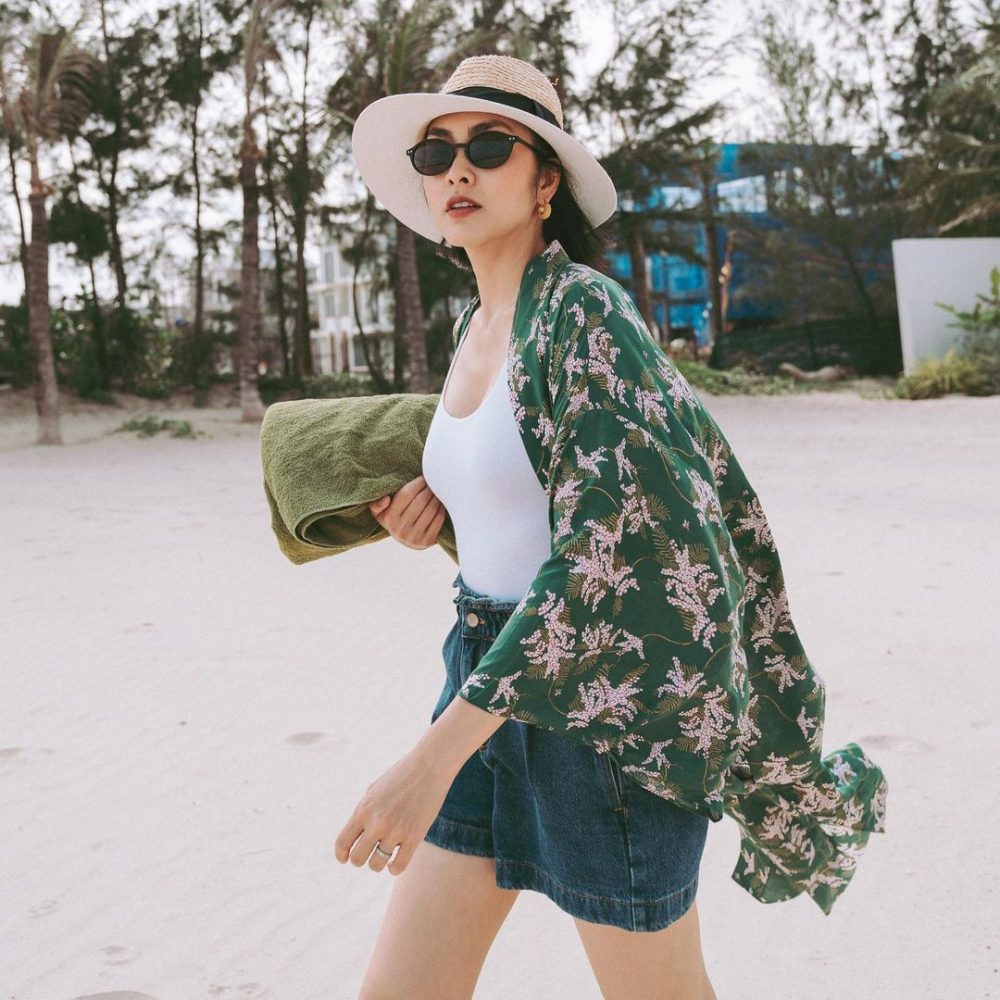 set đồ bodysuit mix quần short jean