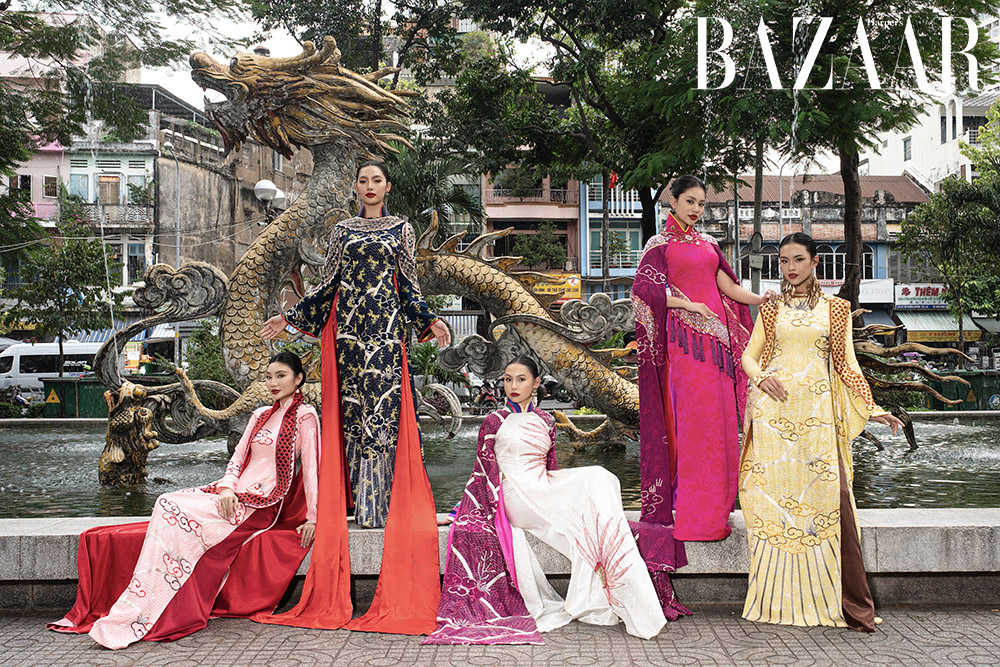 Áo dài Tết 2024 Võ Việt Chung 
