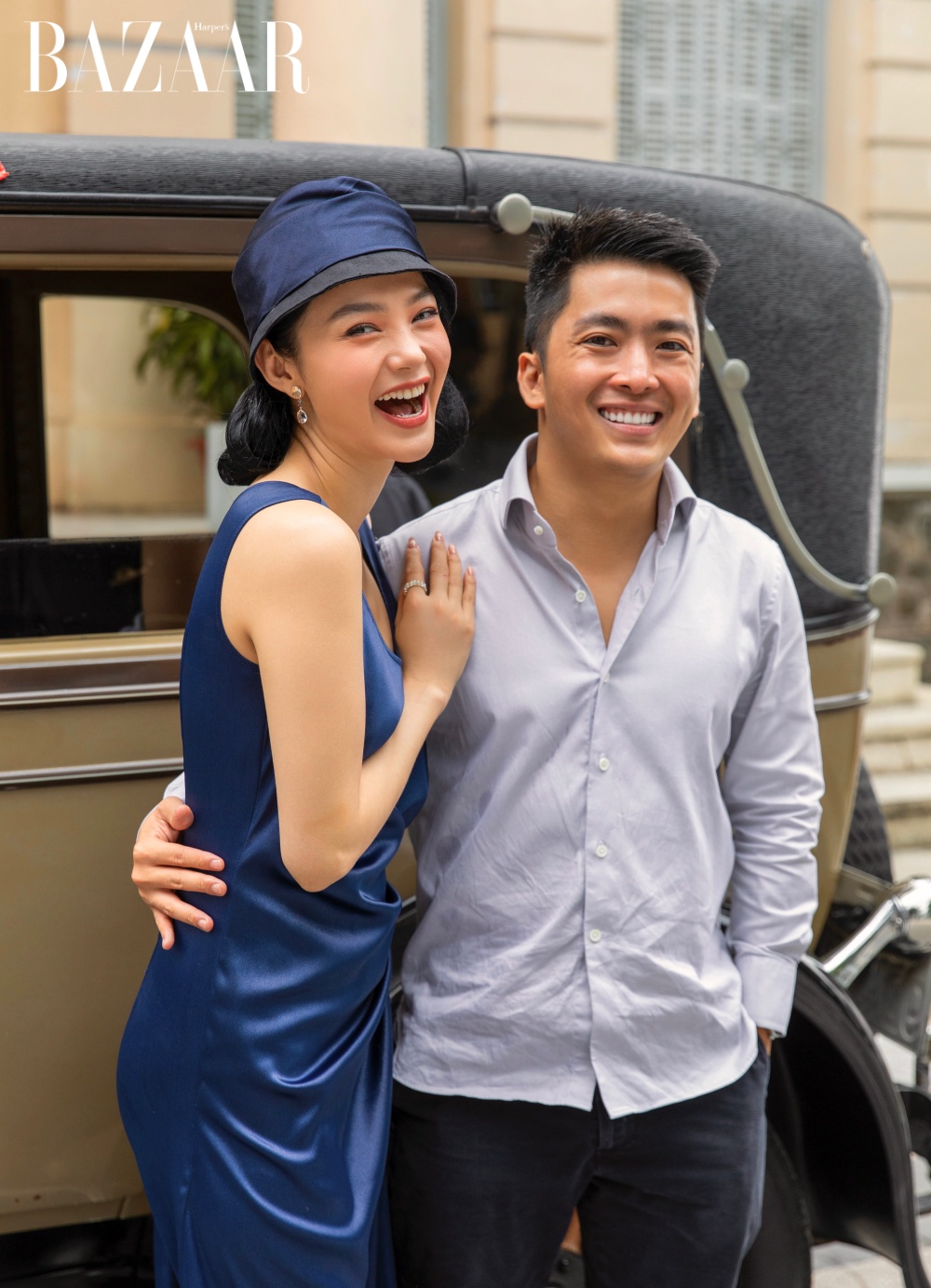Minh Hằng và Wll Vũ trong hậu trường Chị Chị Em Em 2.