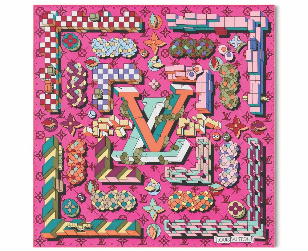 Tác phẩm LV Art Silk Squares của eBoy.