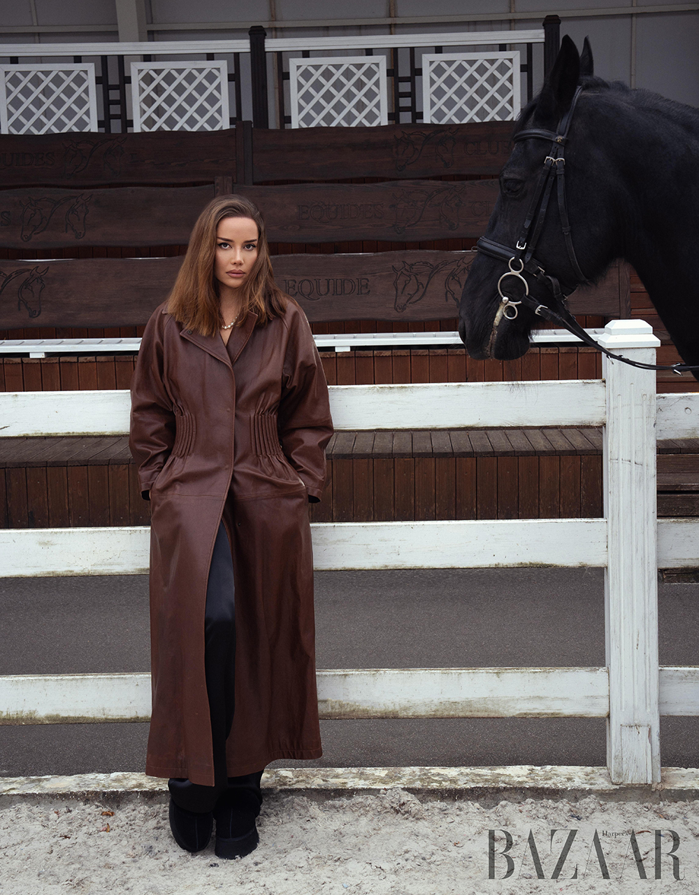 Victoria Kozakova embraces Mocha Mousse–the Color of 2025 2