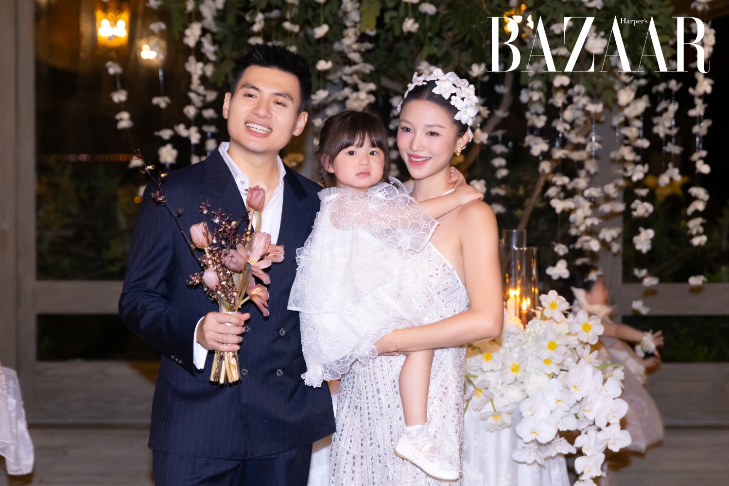 Gia đình Salim, Hải Long, em bé Pamela Hải Đường. 