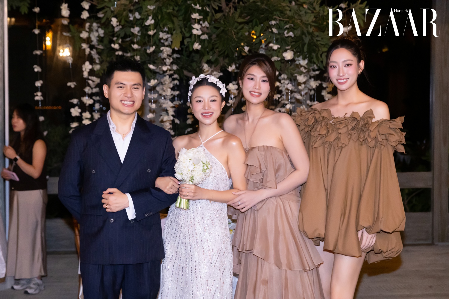 Hoa hậu Lương Thùy Linh và Đoàn Thiên Ân. 