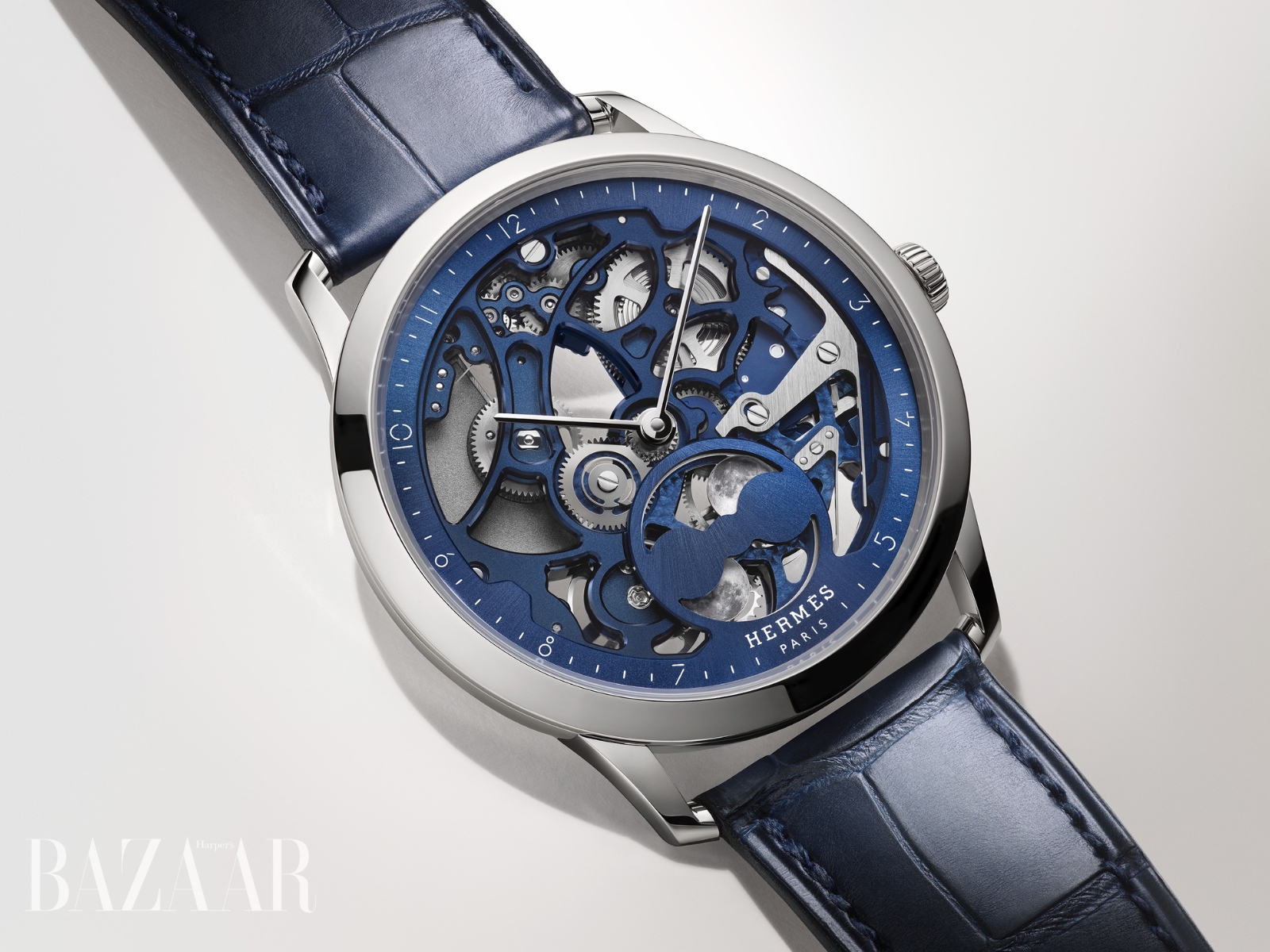 ĐỒNG HỒ SLIM D'Hermès Squelette Lune BZVN00001